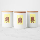 Cartoon-Darstellung von Hähnchen Lebensmitteletikett (Flaschen)