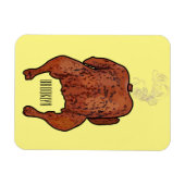 Cartoon-Darstellung von Hähnchen Magnet (Horizontal)