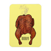 Cartoon-Darstellung von Hähnchen Magnet (Vertikal)