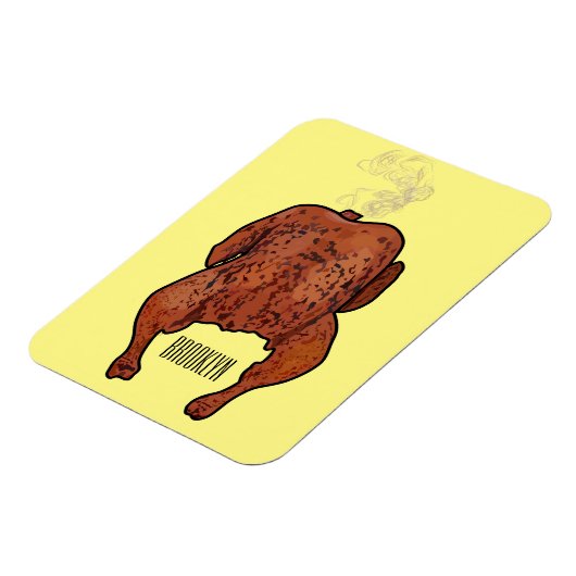 Cartoon-Darstellung von Hähnchen Magnet (Linke Seite)