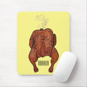 Cartoon-Darstellung von Hähnchen Mousepad (Mit Mouse)
