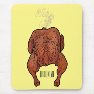 Cartoon-Darstellung von Hähnchen Mousepad