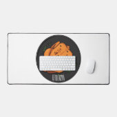 Cartoon-Darstellung von Hähnchen Schreibtischunterlage (Tastatur & Maus)