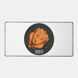 Cartoon-Darstellung von Hähnchen Schreibtischunterlage