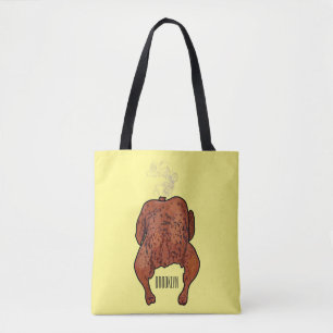 Cartoon-Darstellung von Hähnchen Tasche