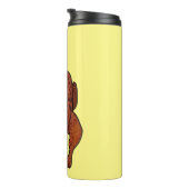 Cartoon-Darstellung von Hähnchen Thermosbecher (Nach rechts gedreht)