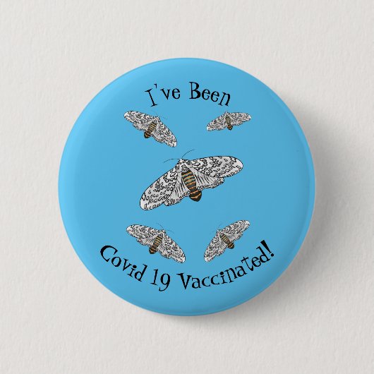 Cartoon-Darstellung von Riesenleoparden Button (Vorderseite)