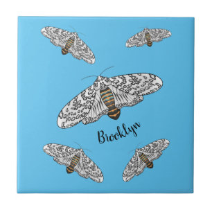 Cartoon-Darstellung von Riesenleoparden Fliese