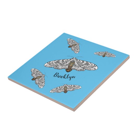 Cartoon-Darstellung von Riesenleoparden Fliese (Seite)