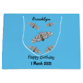 Cartoon-Darstellung von Riesenleoparden Große Geschenktüte (Vorderseite)