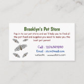 Cartoon-Darstellung von Riesenleoparden Visitenkarte (Vorderseite)