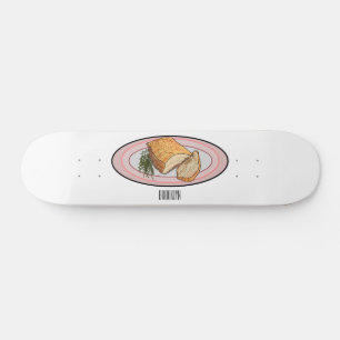 Cartoon-Darstellung von Schweinebauch Skateboard
