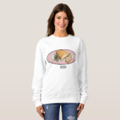 Cartoon-Darstellung von Schweinebauch Sweatshirt (Vorne ganz)