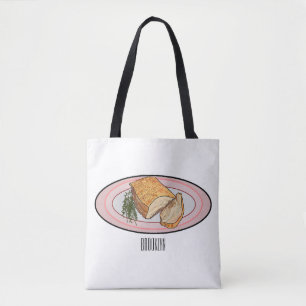 Cartoon-Darstellung von Schweinebauch Tasche
