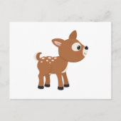 Cartoon Deer Postkarte (Vorderseite)