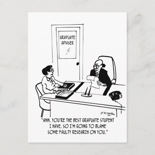 Cartoon der Akademie 6261 Postkarte (Vorderseite)