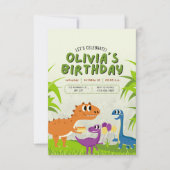 Cartoon der bezaubernden Geburtstagskarte Einladung (Vorderseite)