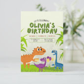 Cartoon der bezaubernden Geburtstagskarte Einladung (Stehend Vorderseite)