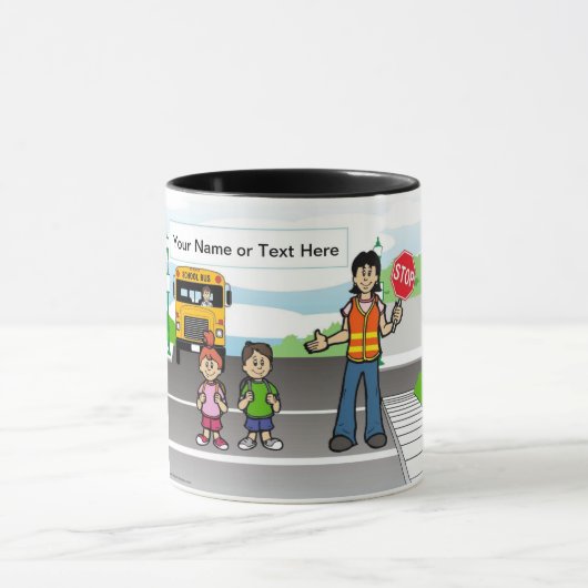 Cartoon der Crossing Guard von PrintedPerfection.c Tasse (Zentrum)