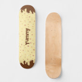 Cartoon, der den Kuchen mit Namen tropft Skateboard (Vorderseite)