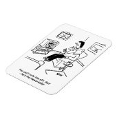 Cartoon der Fernsehabstimmung. Magnet (Linke Seite)