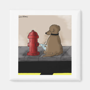 Cartoon der Feuerwasserrückgewinnung Magnet