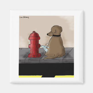 Cartoon der Feuerwasserrückgewinnung Magnet