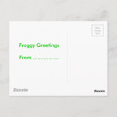 Cartoon der Frostillustrierung Postkarte (Rückseite)