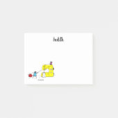 Cartoon der Funny Nähmaschine Post-it Klebezettel (Vorderseite)