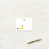 Cartoon der Funny Nähmaschine Post-it Klebezettel (Auf Schreibtisch)