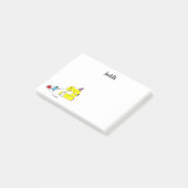 Cartoon der Funny Nähmaschine Post-it Klebezettel (angewinkelt)