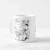 Cartoon der Geschlechtszuweisung Kaffeetasse (Vorderseite Links)