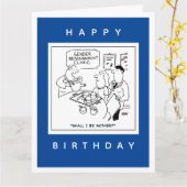 Cartoon der Geschlechtszuweisung Karte (Gelbe Blume)