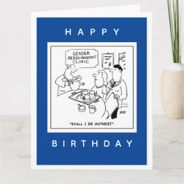 Cartoon der Geschlechtszuweisung Karte