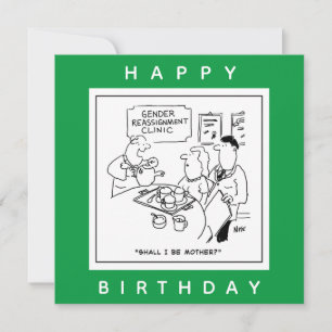 Cartoon der Geschlechtszuweisung Karte