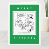 Cartoon der Geschlechtszuweisung Karte (Vorderseite)