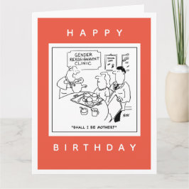 Cartoon der Geschlechtszuweisung Karte