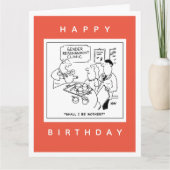 Cartoon der Geschlechtszuweisung Karte (Vorderseite)