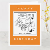 Cartoon der Geschlechtszuweisung Karte (Gelbe Blume)