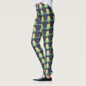 Cartoon der grünen Eule Leggings (Links)
