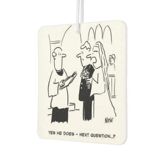 Cartoon der Hochzeitssöhne Autolufterfrischer (Links)