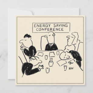 Cartoon der Konferenz "Energie Rett" Karte