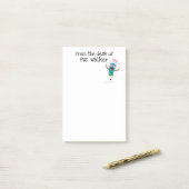 Cartoon der Laughing Pencil Post-it Notes Post-it Klebezettel (Auf Schreibtisch)