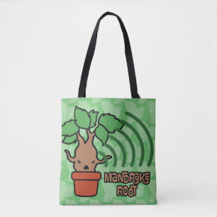 Cartoon, der Mandrake Charakter-Kunst schreit Tasche