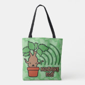 Cartoon, der Mandrake Charakter-Kunst schreit Tasche (Rückseite)
