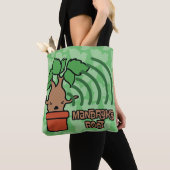 Cartoon, der Mandrake Charakter-Kunst schreit Tasche (Von Nahem)