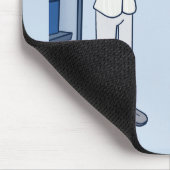 Cartoon der Maus des Kundendiensts Mousepad (Ecke)
