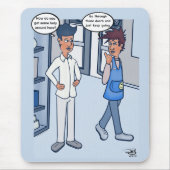 Cartoon der Maus des Kundendiensts Mousepad (Vorne)