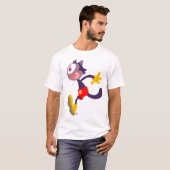 Cartoon der Monokatze Kinder T - Shirt (Vorne ganz)