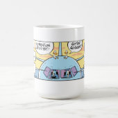 Cartoon der Pilotenliste Kaffeepause Tasse (Mittel)